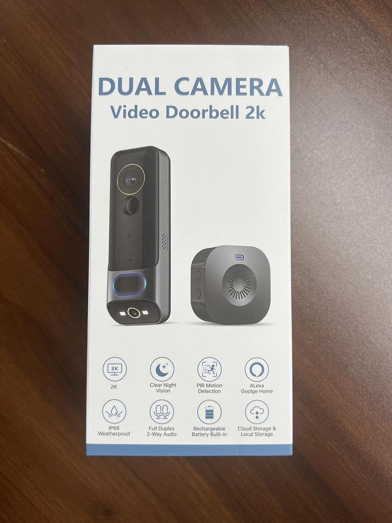Dual-Lens G50 WiFi Smart Doorbell with Full-Color Video & Two-Way Audio