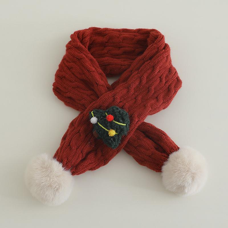 Children's Autumn & Winter Pom-Pom Knit Scarf - Warm, Cute, Cold-Proof Neck Protector