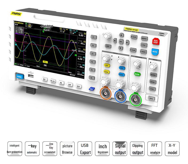 FNIRSI 1014D 100MHz Dual Channel Digital Oscilloscope with Signal Generator