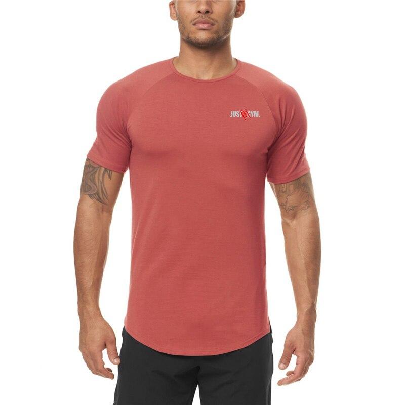 Fitness Sports Muscle T-shirt Men's Summer Fast Drying Slim Fitting Sweat Absorbing Breathable Thin Short Sleeve