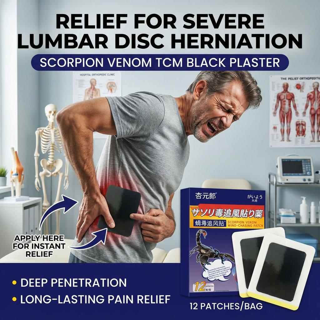 12 шт. согревающий пластырь для облегчения боли в спине, пластырь с ядом скорпиона, снимает скованность поясницы и боли в суставах тела, уход за здоровьем