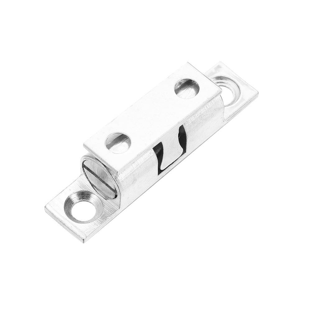 1Pcs Closet Tension Latch Bead Lock Brass Copper Double Spring Steel Ball Door Bumper 40/50/60/70mm Damper Buffer Door Catch