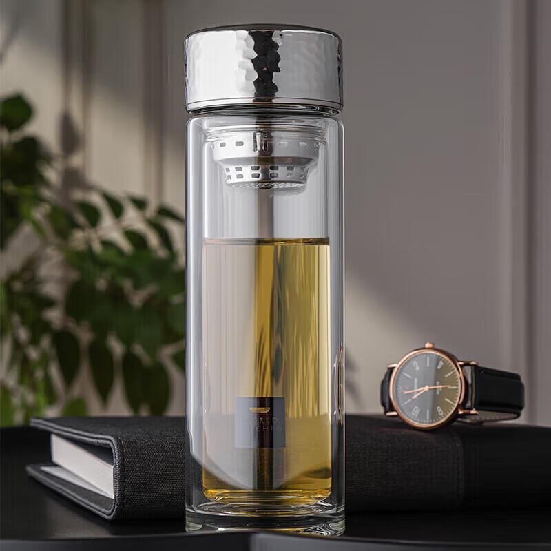 Corning Hammered Lid Glass Travel Mug 330ml