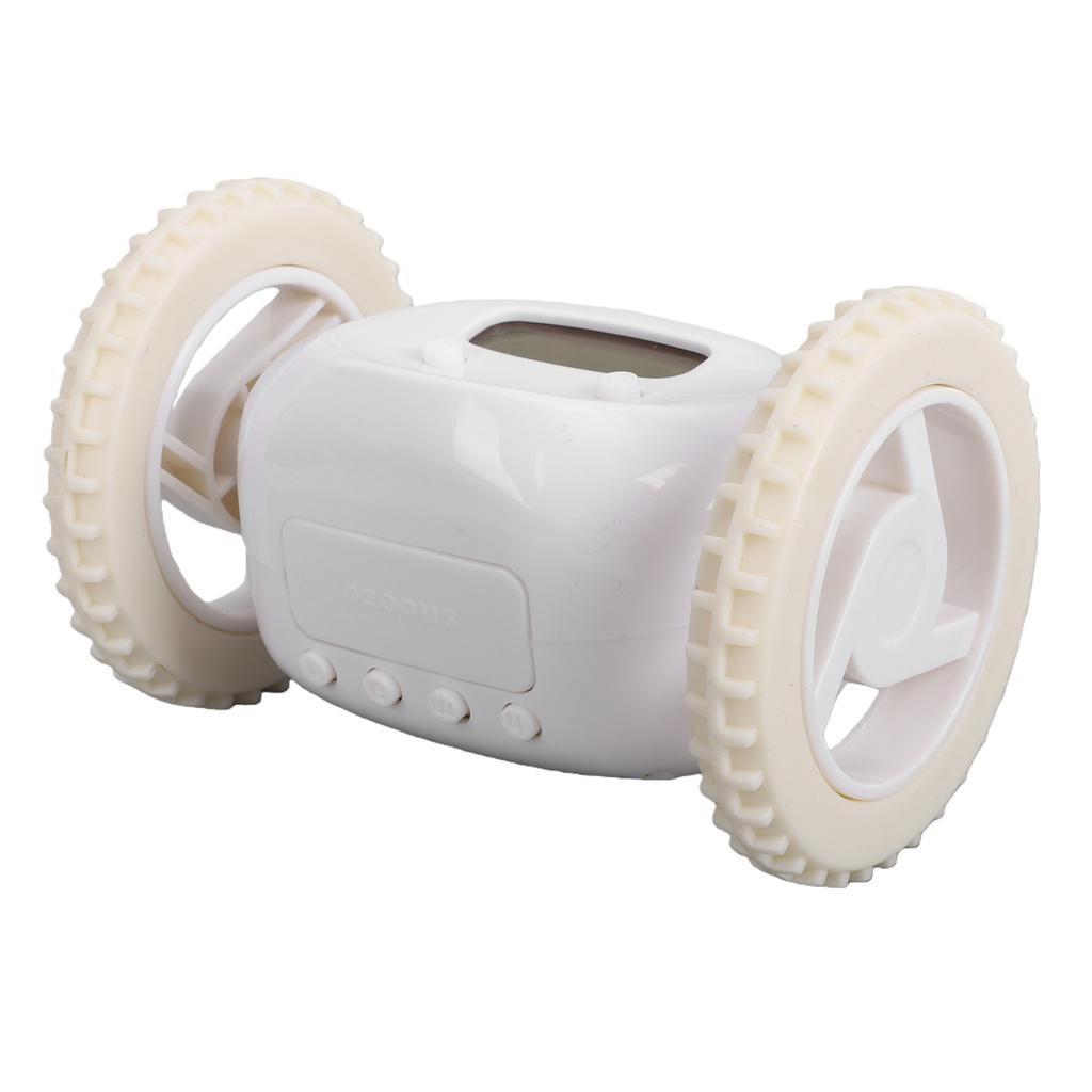 Réveil sur Roues Mignon Extra Fort Roulement Réveil Numérique pour Chevet Chambre à Coucher