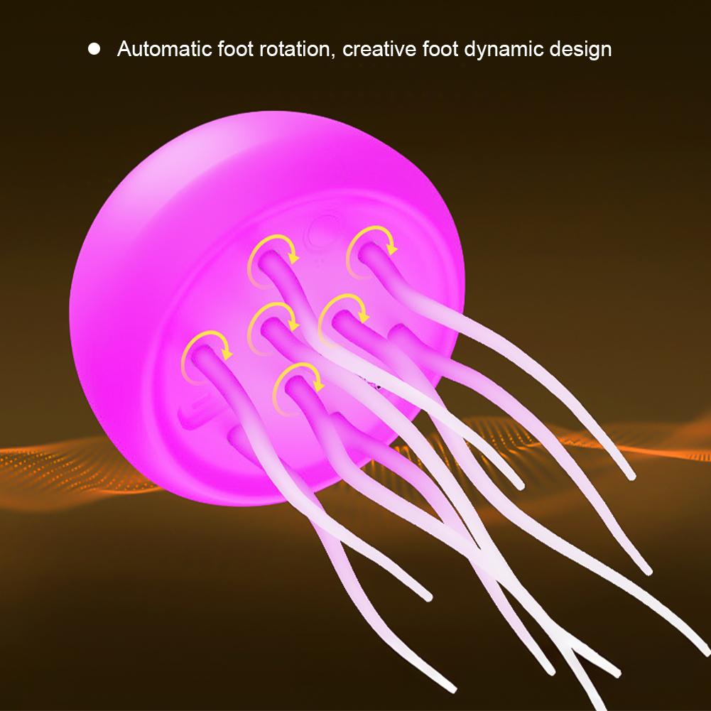 Gradient Intelligent Voice-Controlled Jellyfish Light Smart Touch Foot Bedroom Atmosphere Light Type-C Charging