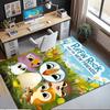 Puffin Rock Printed Carpet Rug for Office Chair Living Room Bedroom Kitchen Room Decor Gifts