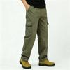 Men Casual Pants With Cotton Material For Middleaged Adults Spring Autumn Wear