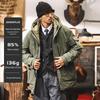 American Workwear Men's Mid-Length Hooded Winter Parka Jacket