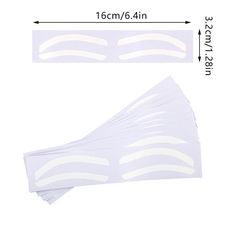 10Pairs Disposable Eyebrow Design Stencil Eyebrow Tint Airbrush Auxiliary Sticker For Brows Shaping