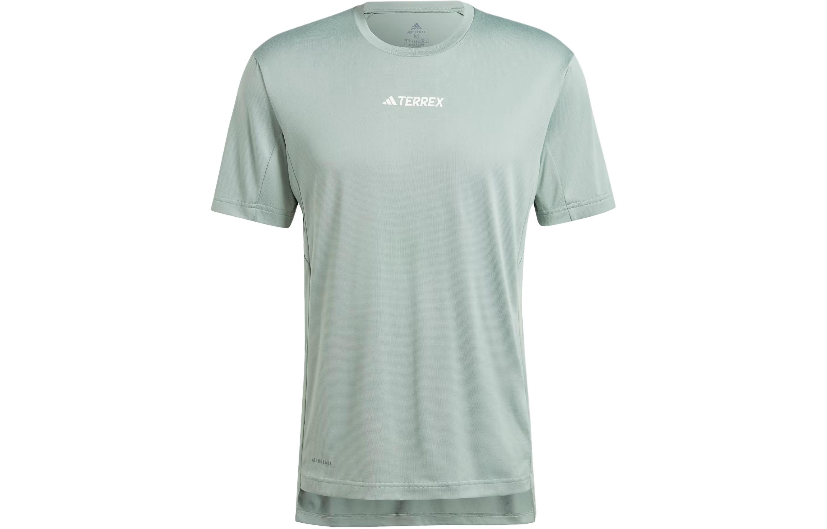 Adidas Terrex Multi Tee T Shirt Men s Silver Green IP4781 XL