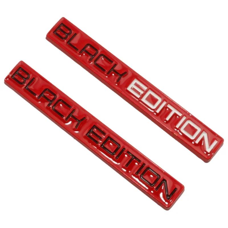 3D Metal BLACK EDITION Rear Trunk Fender Badge Emblem Decals Sticker For Toyota Honda Nissan Lexus Volvo Cadillac BMW Audi