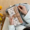 Printed Women Long Wallet Flower Multiple Cards Purse Organ Card Holder Two Fold Purse  Daily