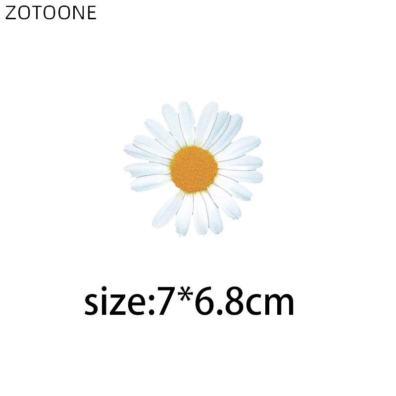 

Нашивки с маленькими ромашками для одежды, железные наклейки с цветами, DIY патч для детей, сумка для теплопередачи, одежда, аппликация D