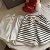 Summer Kids Striped Shorts Loose Fit Sports Five Point Pants For Boys And Girls Toddler Casual Bottoms
