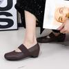 Moda Retro Mary Jane 2025 Nowe Jesień i Lato Francuski Temperament Miękka Podeszwa Płytkie Buty