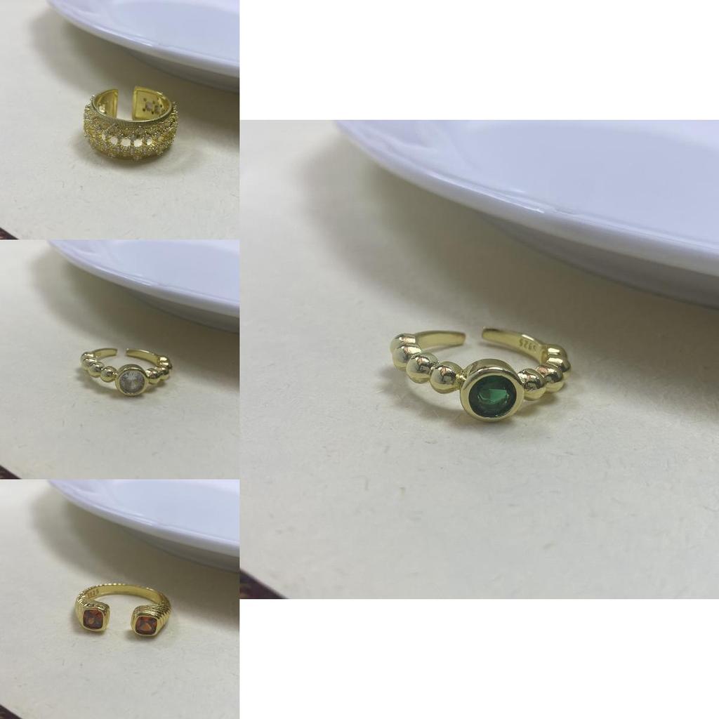 Ring Adjustable Fashionable With Unique Geometric Design For Womens Chic Style