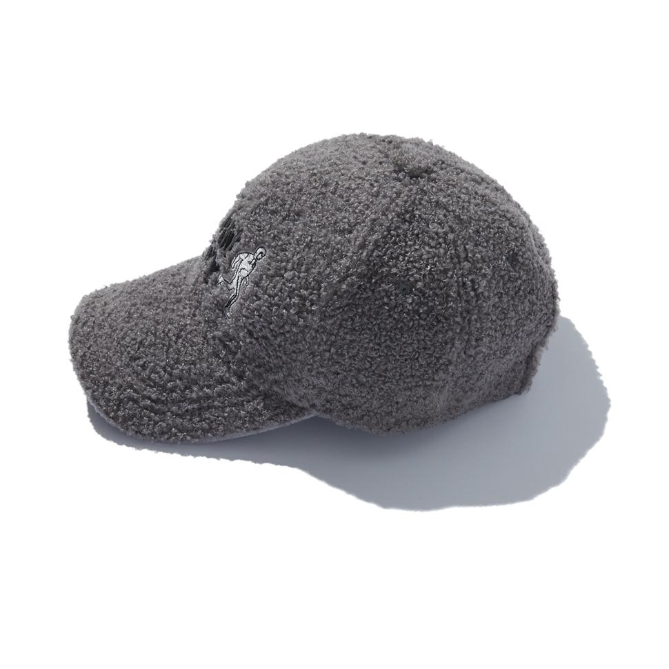 BRIAN BERRY Boa Fleece Berry Cap_Grey