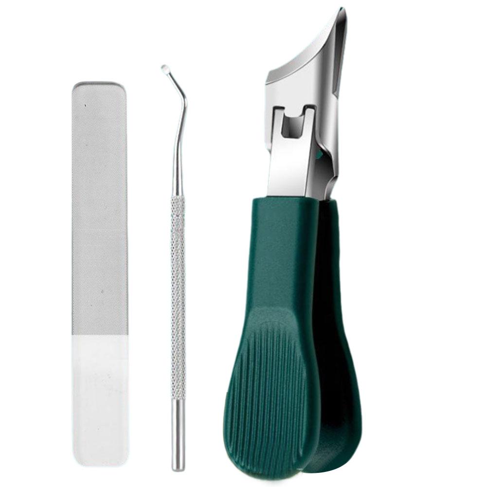 Anti-splash Nail Clippers For Thick Ingrown Wide Jaw Toenail Cutter Diagonal Pliers Cutter Trimmers Household Manicure Tool