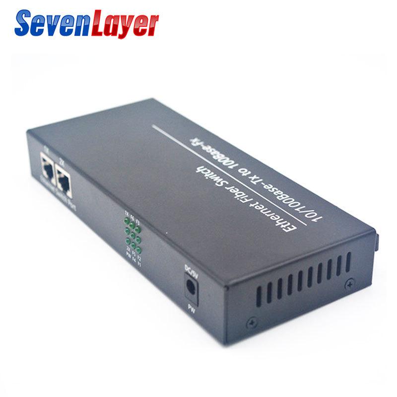 6-Port Optical & 2-Port Electrical 100 Megabit Switch with Single Fiber Transceiver for HD Camera Networking