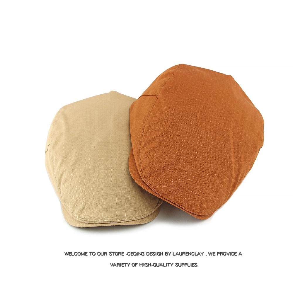 Spring Autumn Cap Men's Beret British Vintage Peaked Cap Women's Forward Cap