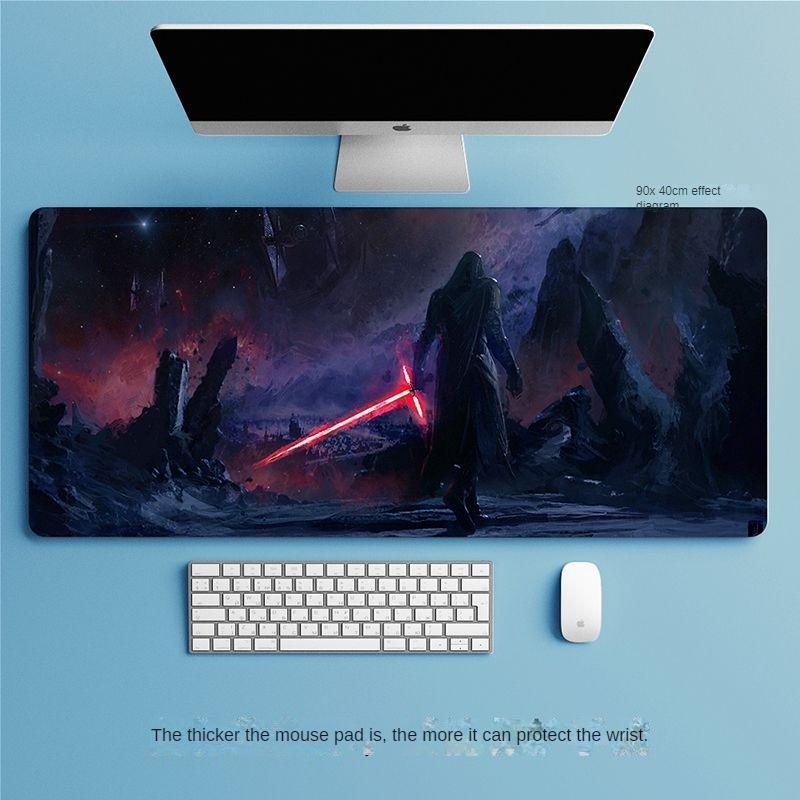 Mauspad, übergroß, Büro-Tastenkombination, integriertes Schloss, verdickt, individuell, gut aussehend, für Studenten, Computer, E-Sport, Tischmatte