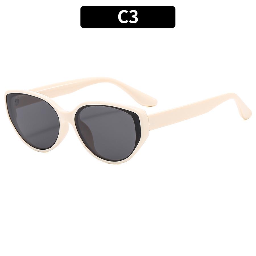 

Модные солнцезащитные очки «кошачий глаз», неполяризованные модные аксессуары бежевый