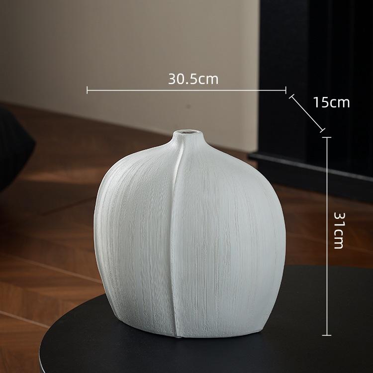 Ceramic Vase Geometric Shape Golden Flower Vase Living Room Decorative Item Vases Pots Flowerpot Home Decoration Accessories