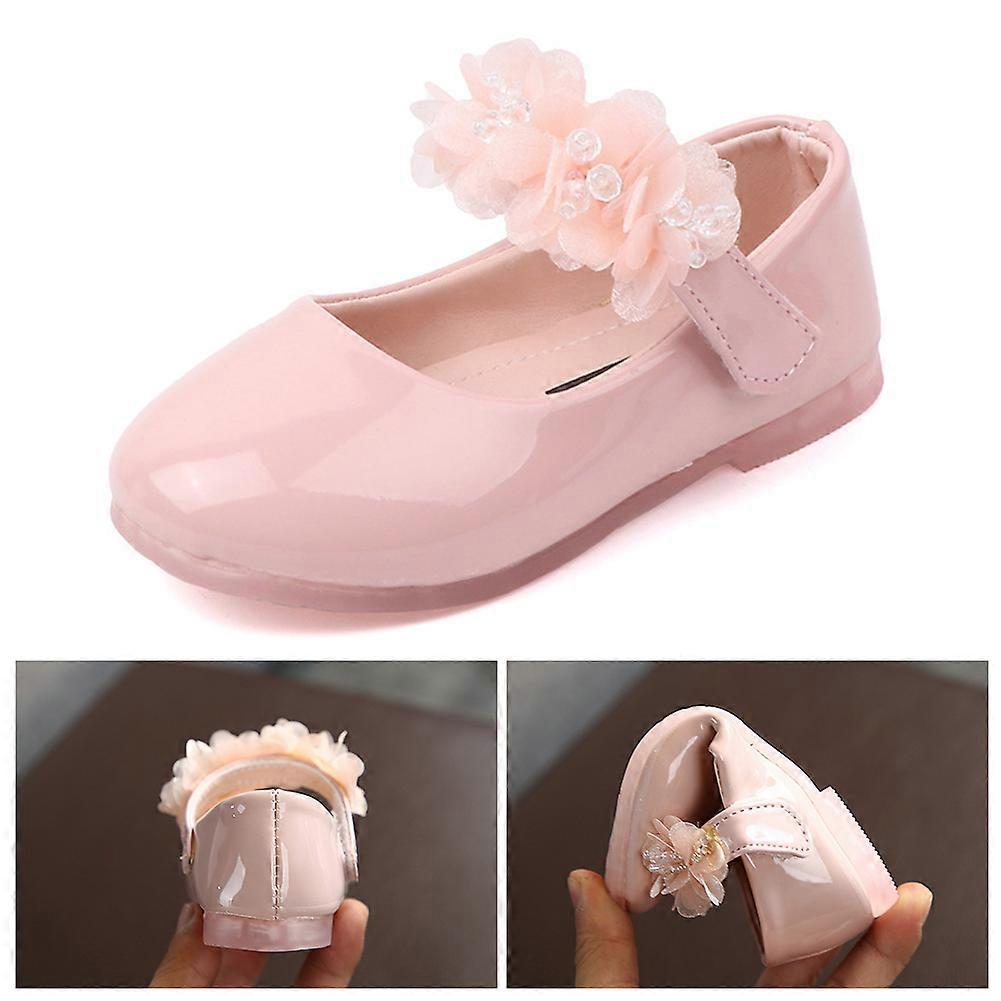 Girls' Princess Leather Shoes Comfort Sole Non-Slip Performance Shoes for Parties Pageants