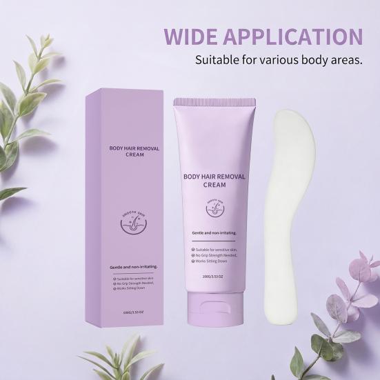 100G Crema Depilatoria Senza Dolore Azione Rapida Idratante Delicata Depilatore Crema Depilatoria per Viso Corpo Gambe Braccia Ascelle Linea Bikini