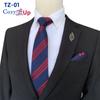 Conjunto de gravata de duas peças com flores para homens, listra, gravata, lenço de mão, paisley, xadrez, gravata