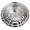 Yuzhuxun 22cm Stainless Steel Shallow Serving Plates - 5 Pack