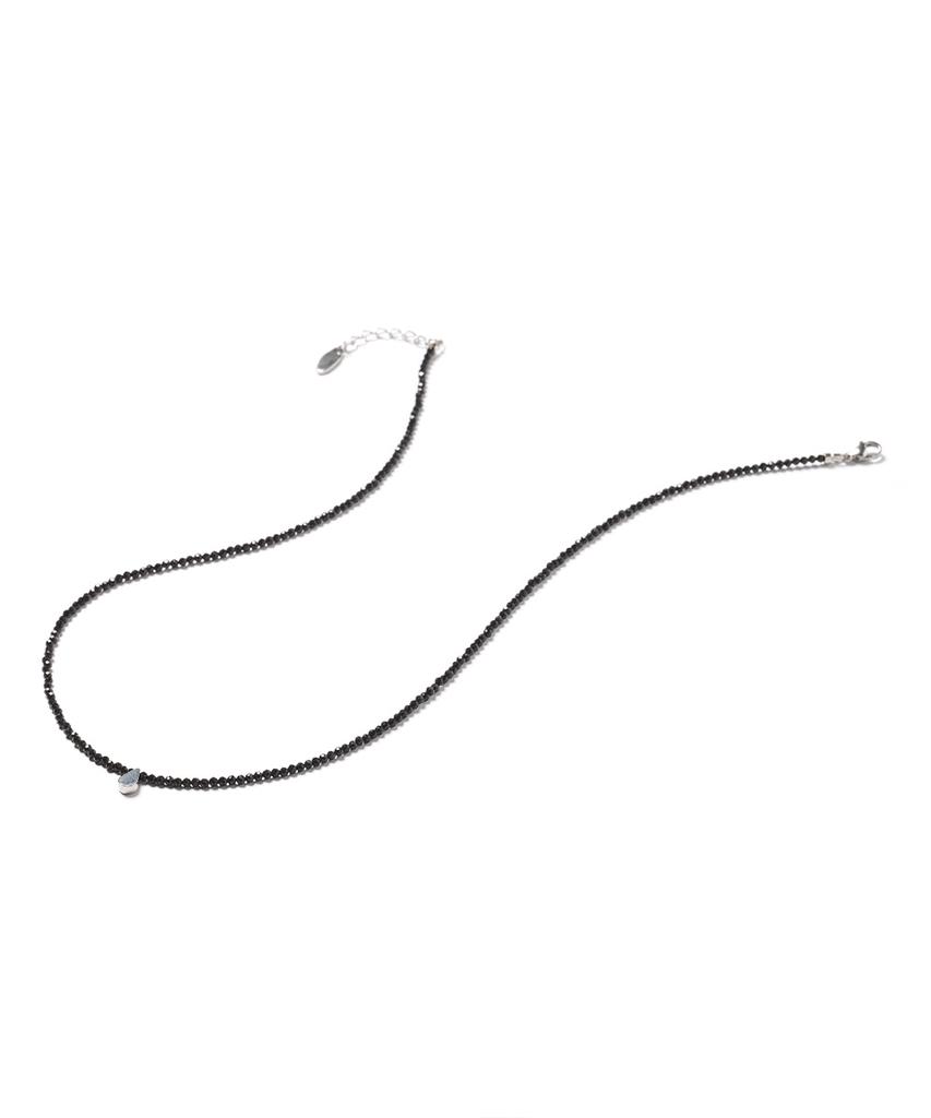 Polalita Shine Black Mini Necklace (Plt-Nl-029_Bk)