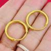 Authentic Vietnamese Pure Brass Gold-Plated Gold Sand Earrings