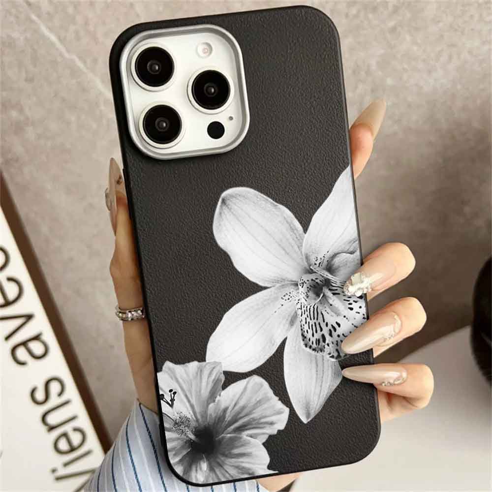 Clear Patterned Floral Phone Cover Case Covers Leather For Samsung Iphone Xiaomi Scratch Resistant Cell Phone Case Phone Cover