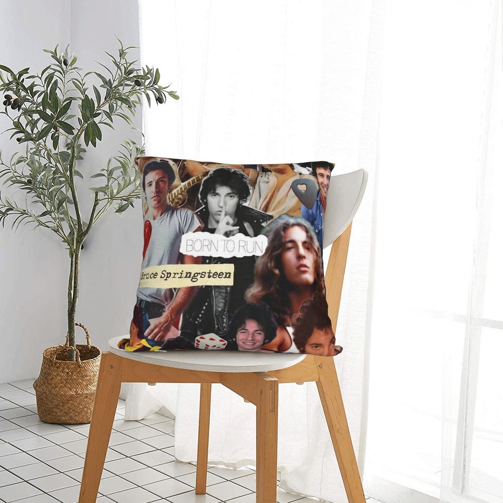 Bruceed Springsteened Concert Tour Pillow Case Soft Pillow Cover Vintage Pillowcases For Sofa Home Decor