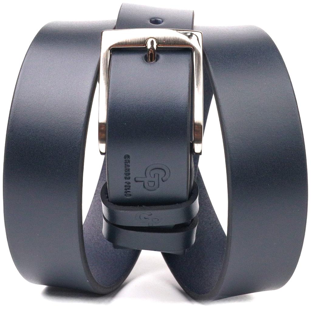 Trouser Men's Leather Belt GRANDE PELLE Leather Belt 21450 Blue