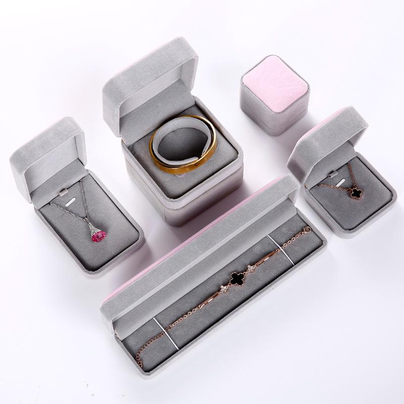 Velvet Jewelry Box for Necklaces, Pendants, Rings, Earrings, Studs, Bracelets