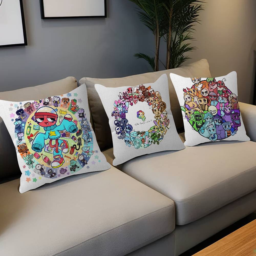 Game D-Dandys W-World Cushion Cover Pillow Cover Decor Pillowcase Printed Cushion Case for Couch