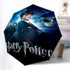 1pc Harry Potter and the Philosopher's Stone Automatic Folding Umbrella - Compact 8-Rib Design, Durable Plastic & Iron1209L