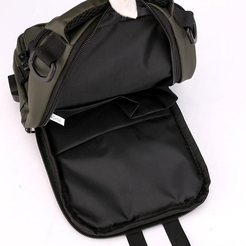 New Men's Multifunctional Chest Bag Fashion Casual One-shoulder Messenger Bag Durable Outdoor Small Backpack.