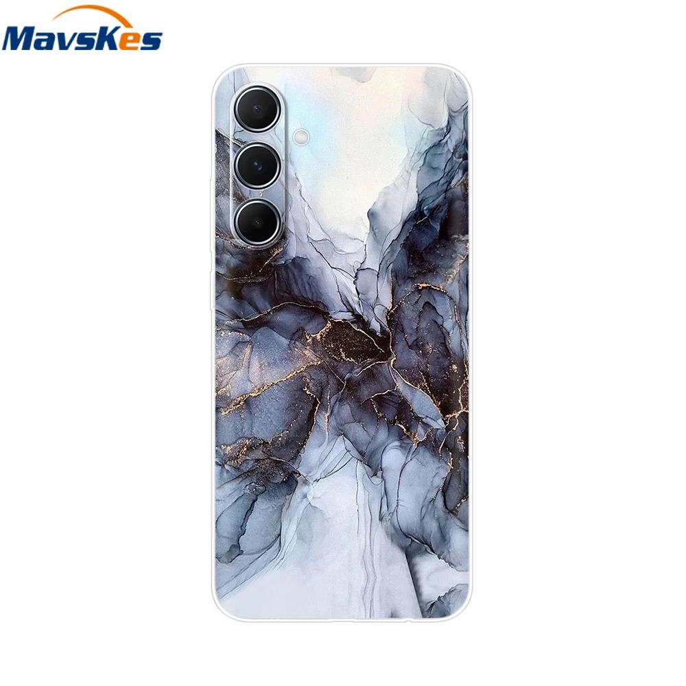 For Samsung Galaxy M35 M55 Case Cute Flower Soft Silicone Back Cover for Coque Samsung M 55 M 35 5G Phone Cover Fundas Shells