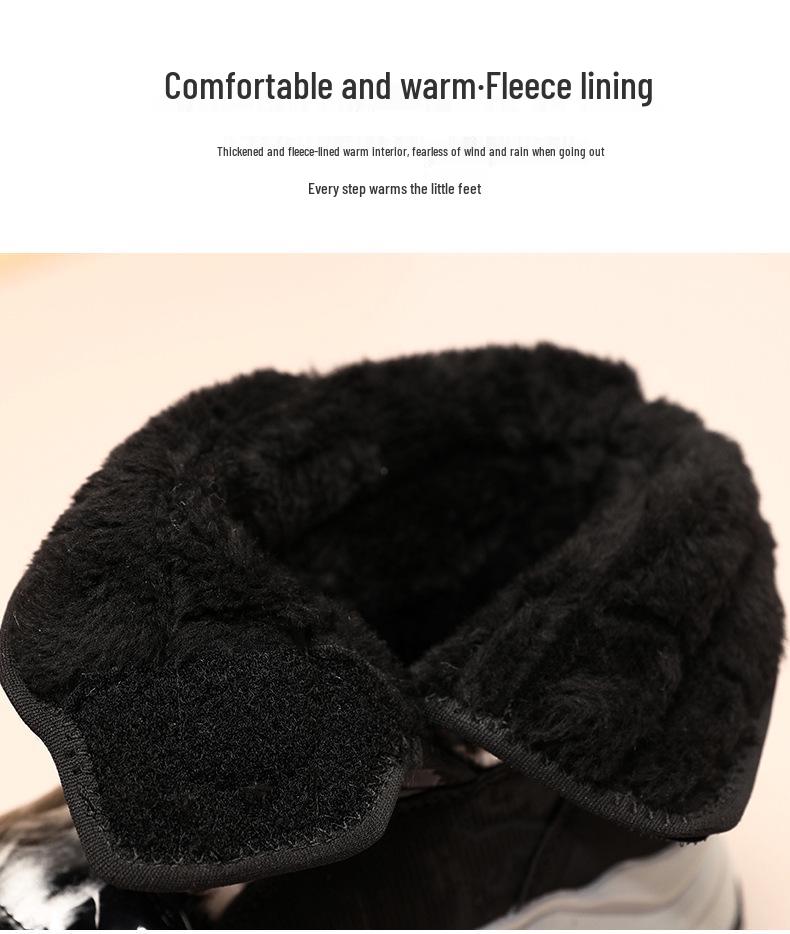 2024 Kids' Mid-Calf Winter Snow Boots for Boys and Girls