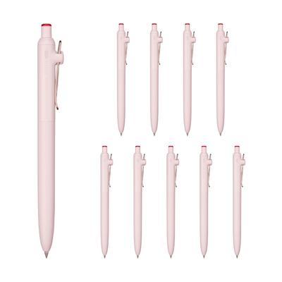 Mitsubishi Pencil Uniball ZENTO Basic Red Ballpoint 0.5mm Water-Based Pen, 10-Pack (UBNZS05.15)