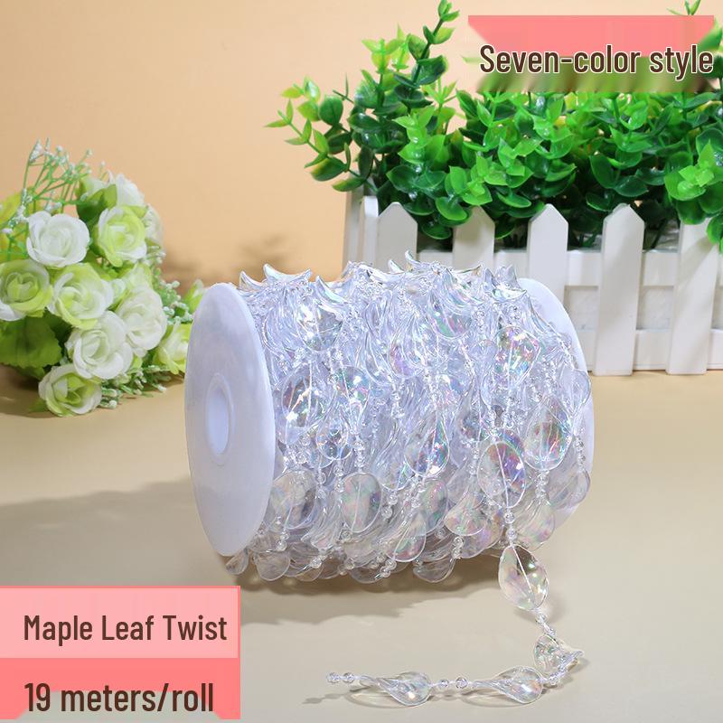 Acrylic Beaded Curtain for Weddings, Aisle Runners, Stage Decor, and Christmas Trees