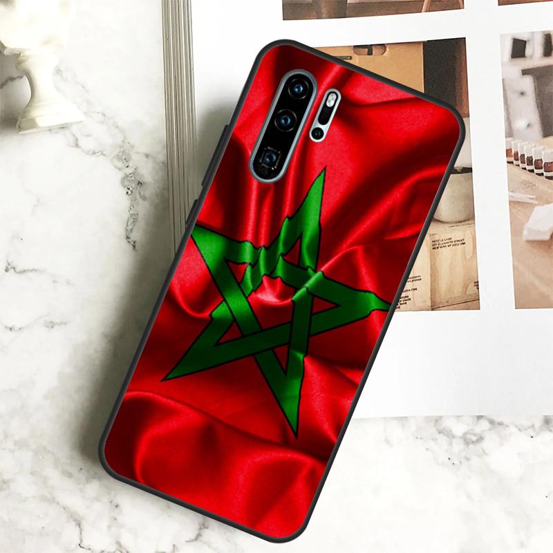 Morocco Moroccan Flag For Huawei Nova 5T 9 10 SE 7i 8i 11i 12i Y60 Y61 Y70 Y72 Y73 Y90 Y91 P20 P40 P30 Lite Case