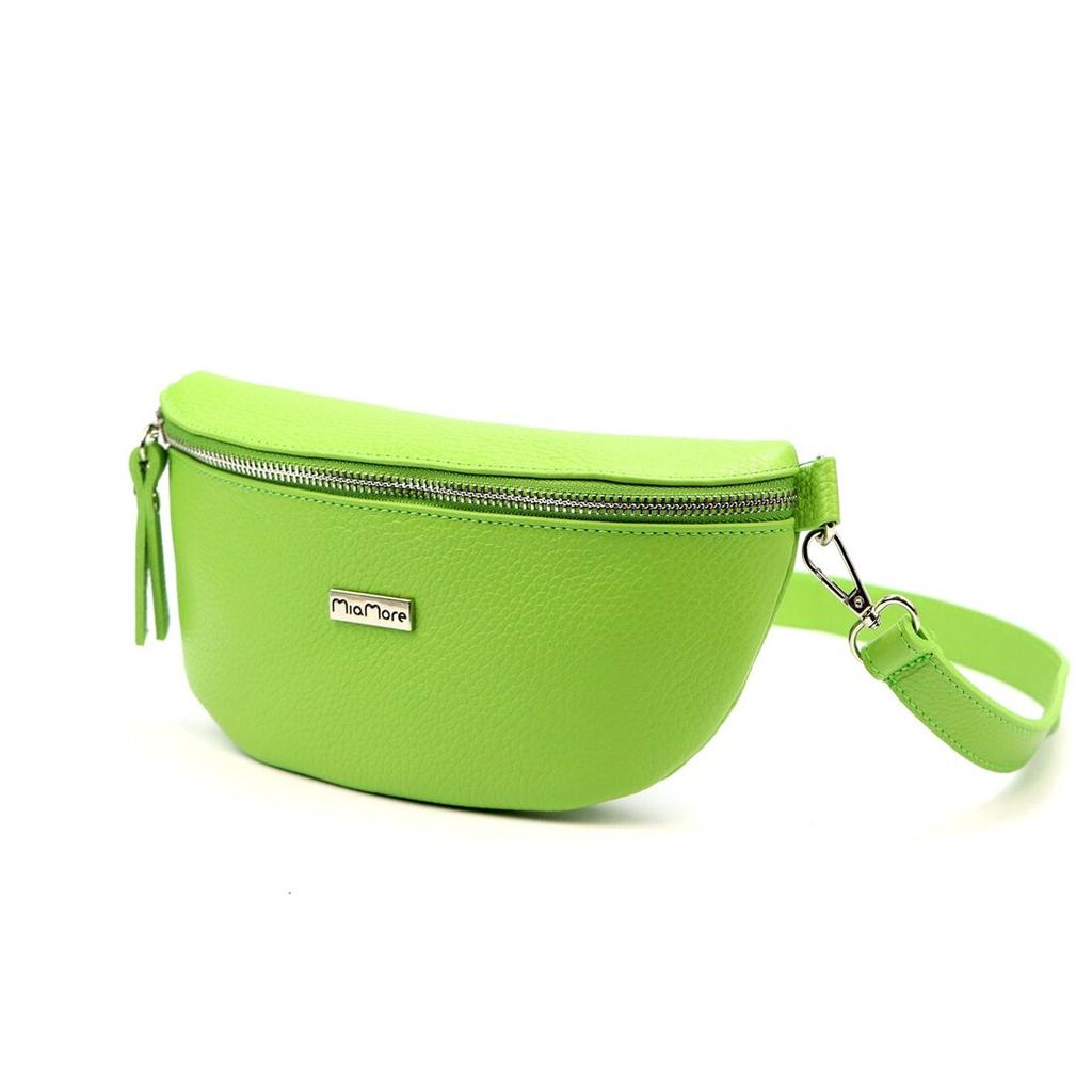 Skórzana Saszetka Przez Ramię Nerka Damska MiaMore