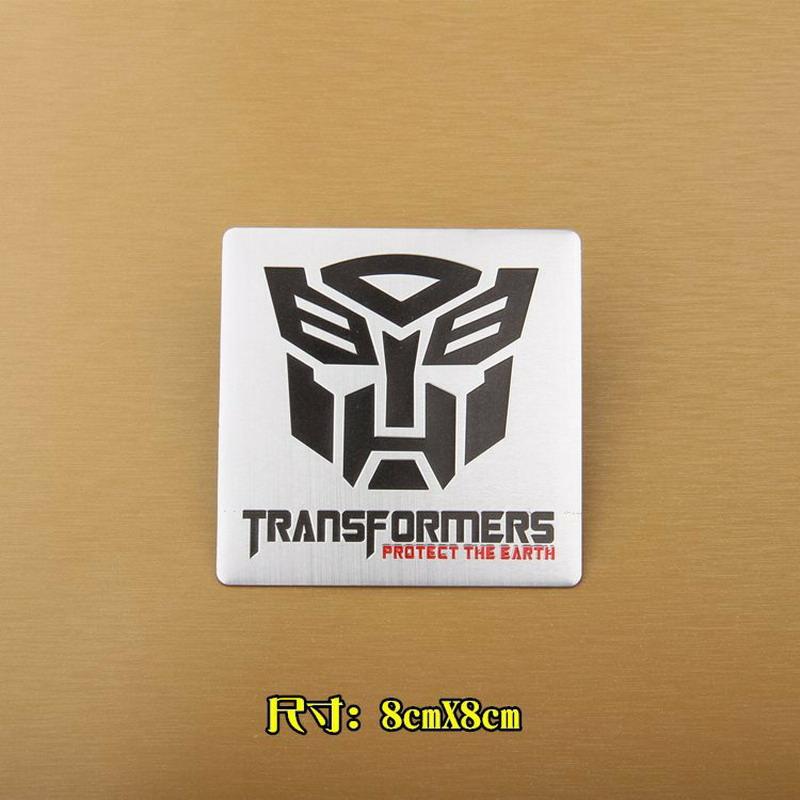 Autobots Badge Decepticons Logo Aluminum Alloy Stickers Transformation Toys Emblem Decal Phone Decoration Mobile Accessories 3D Kid Friendly