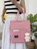 ins multi-purpose women's Korean version shoulder canvas bag fashion college student storage backpack class tutoring canvas bag