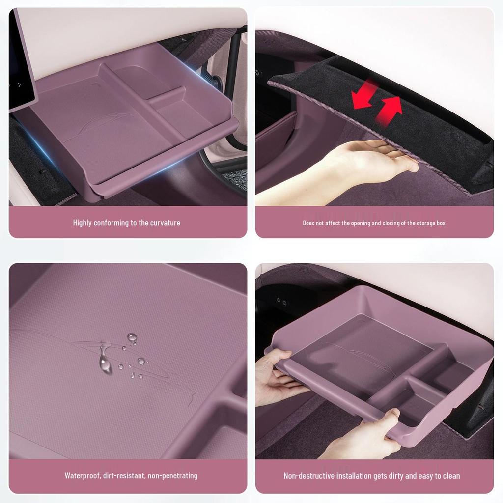Xiaomi YU7 Co-pilot Glove Box Organizer Mat - Car Interior Storage Accessory