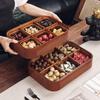 Naijiang New Chinese Style Solid Wood Covered Snack Tray